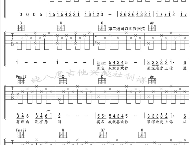《关于幸福的定义》吉他谱_王凌