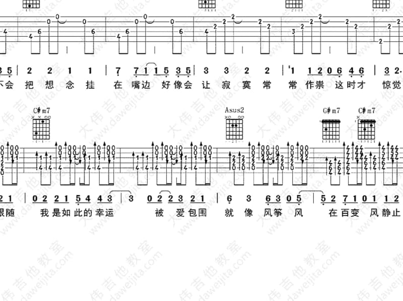 《走吧》吉他谱_王萌