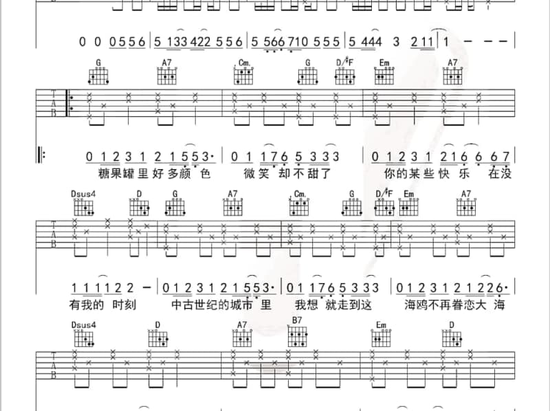 《般若波罗蜜多心经》吉他谱_王蓉
