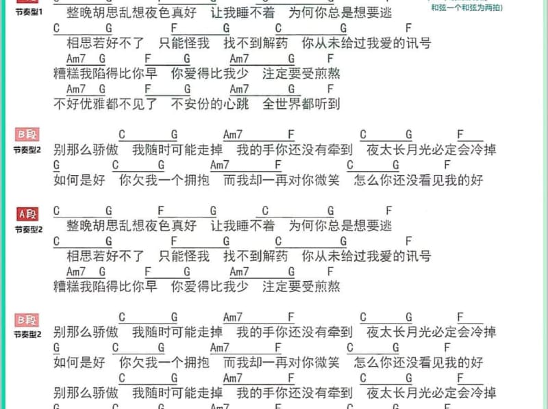 《晨雾》吉他谱_王蓉