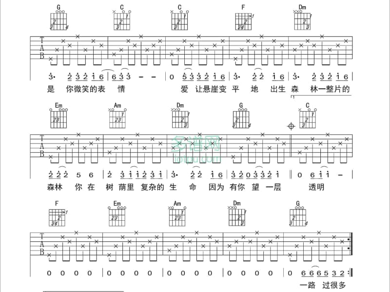 《Bedroom》吉他谱_王诗安