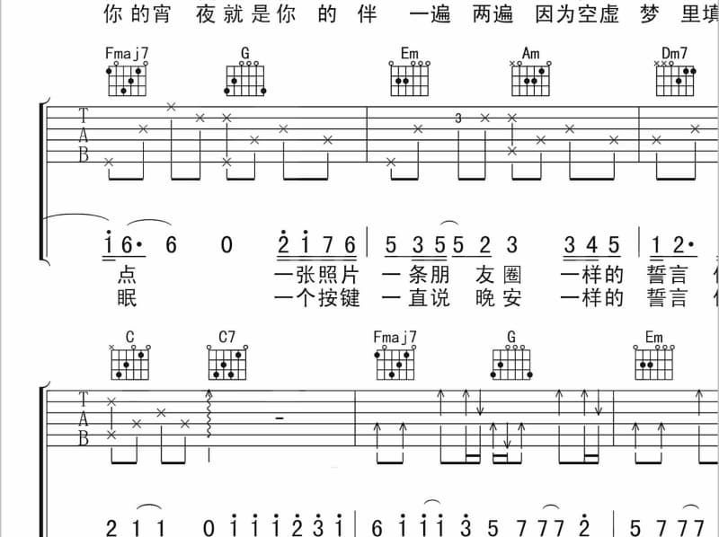 《就这样吧》吉他谱_王淑妍