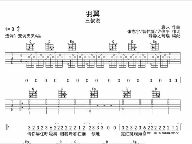 《曲终人散2013》吉他谱_谷鹂