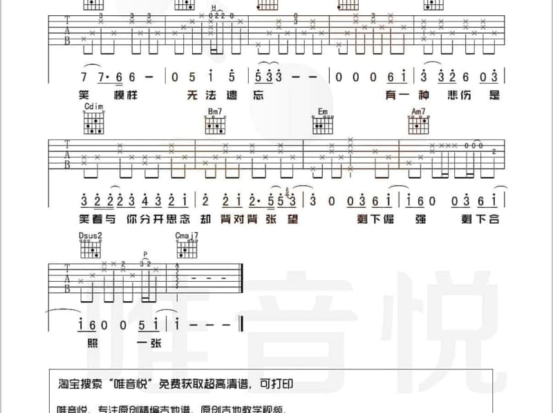 《你的泪我来安慰》吉他谱_王馨