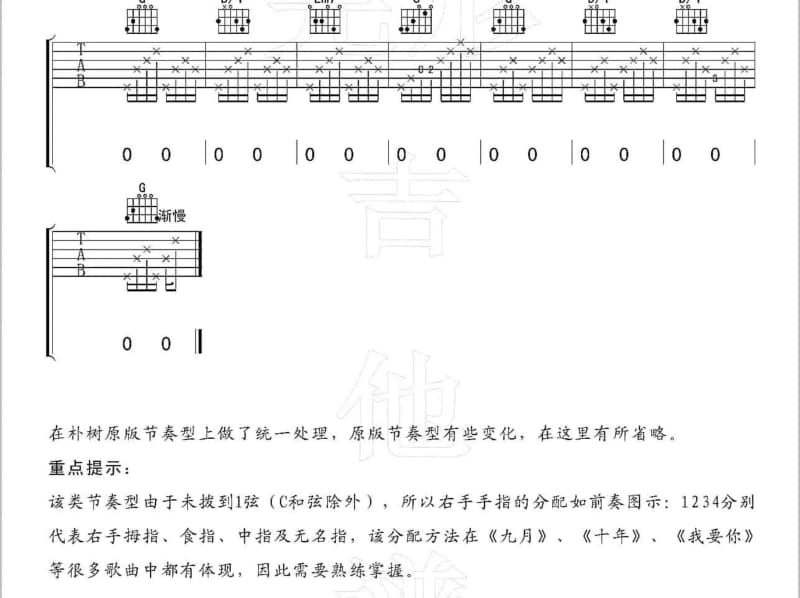 《醉清欢》吉他谱_王语心