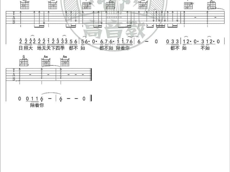 《芝麻花开》吉他谱_王园园