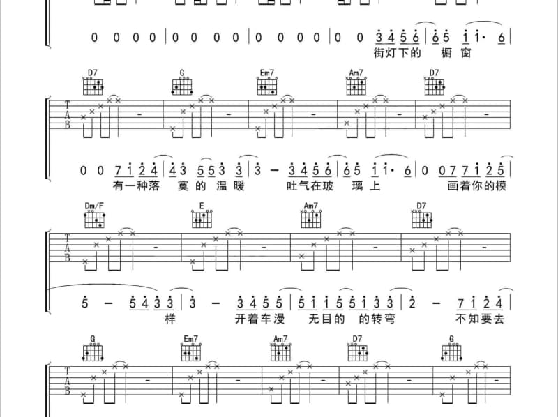《祈愿文》吉他谱_王韵壹