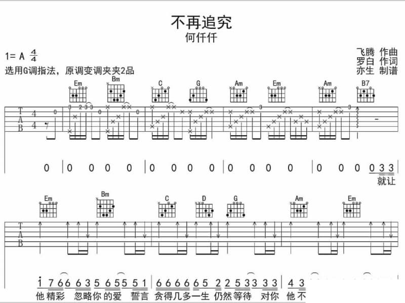 《我曾把某人的心揉碎》吉他谱_魏佳艺