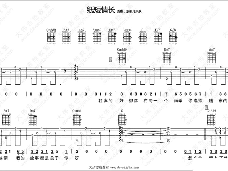 《另一面的我》吉他谱_魏瑾