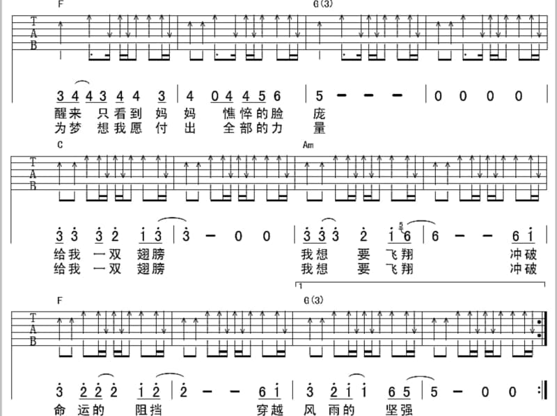 《浮生》吉他谱_刘莱斯