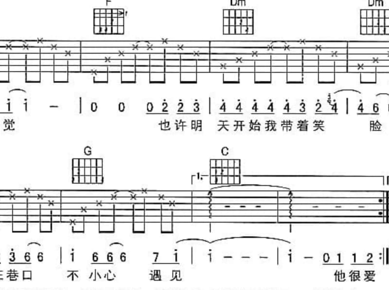 《还有谁》吉他谱_刘老板