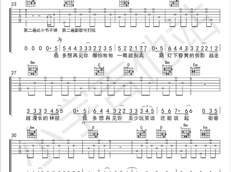 《神韵的家乡》吉他谱_文竹