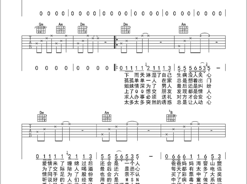 《爱情信仰》吉他谱_刘苓