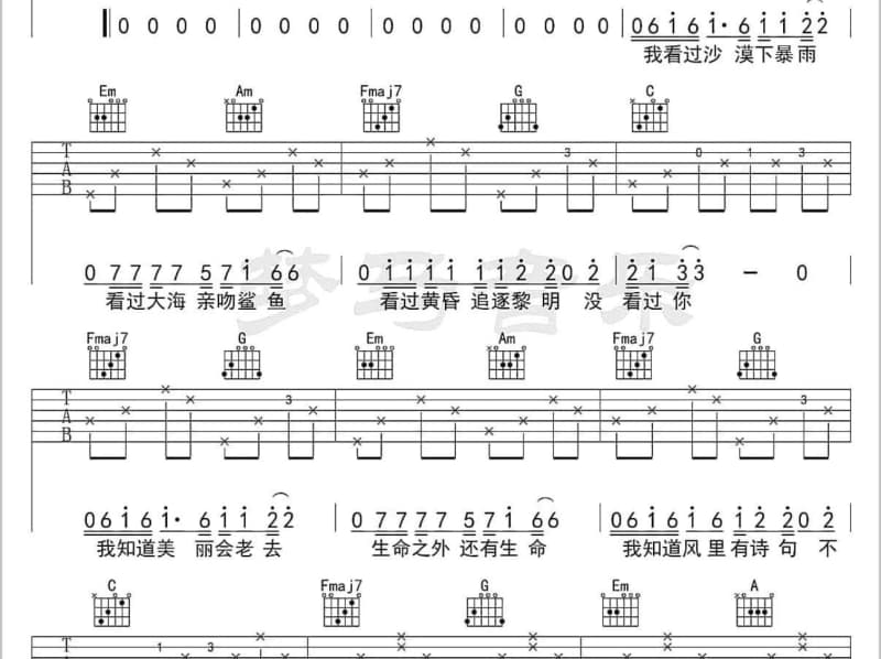 《安慰》吉他谱_西子