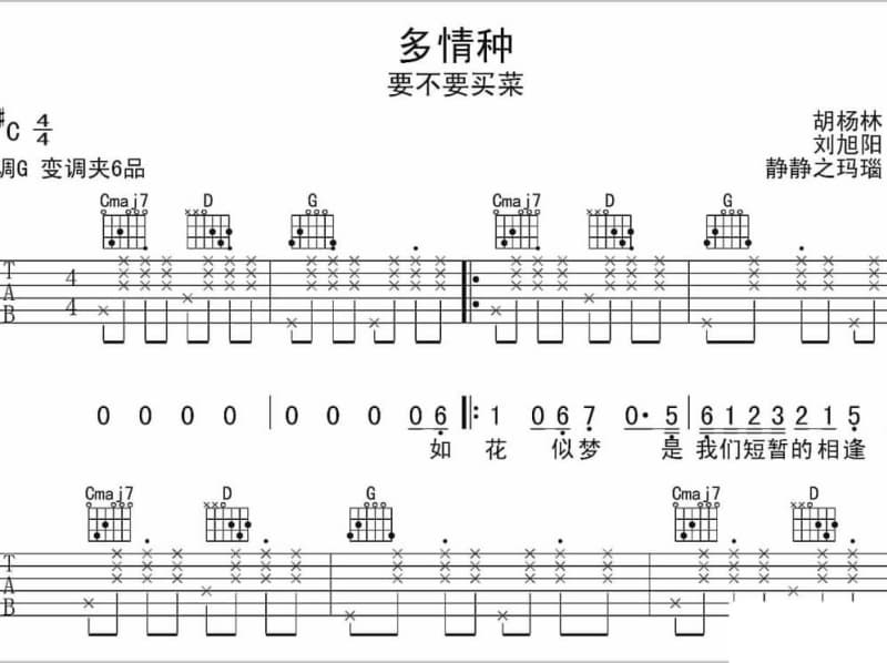 《天造地设》吉他谱_萧忆情Alex