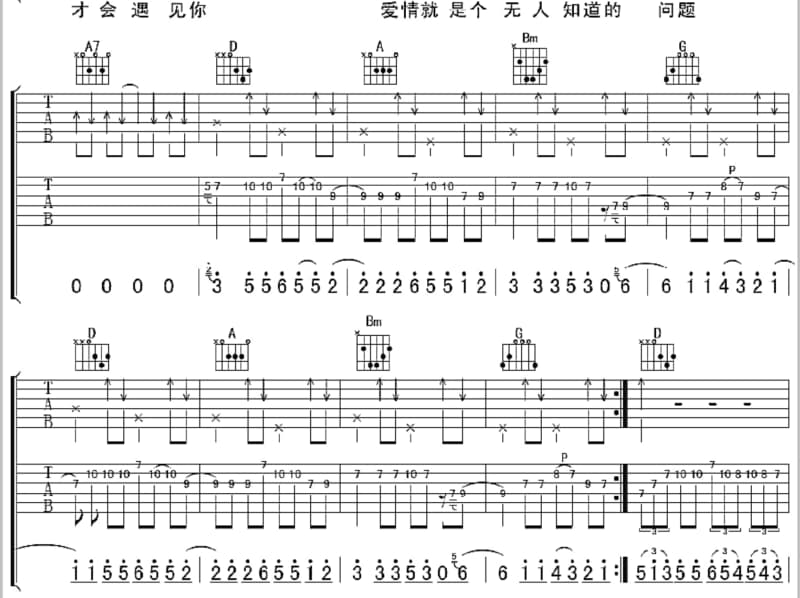《挣脱》吉他谱_刘培松