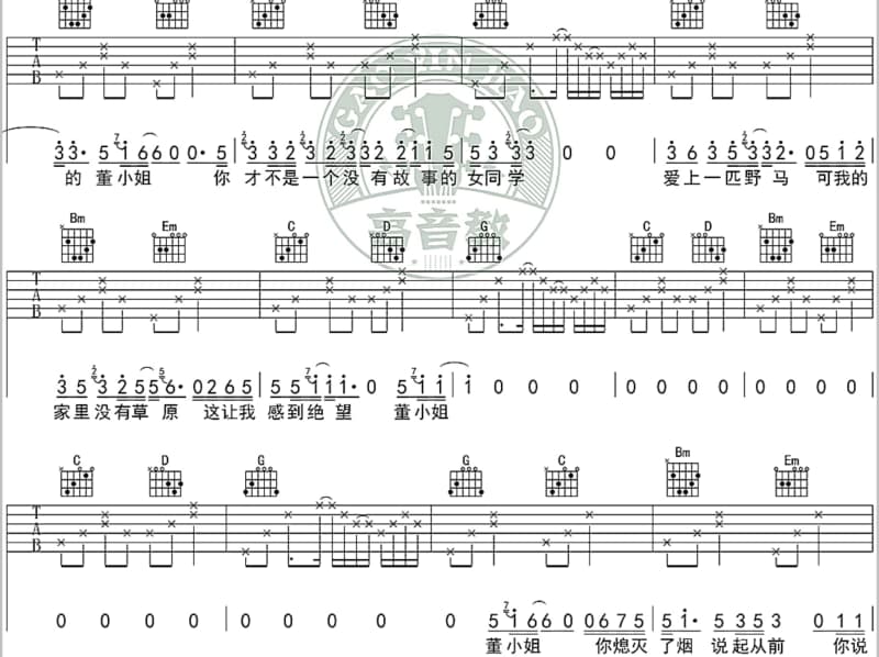 《劫后余生》吉他谱_小阿洋