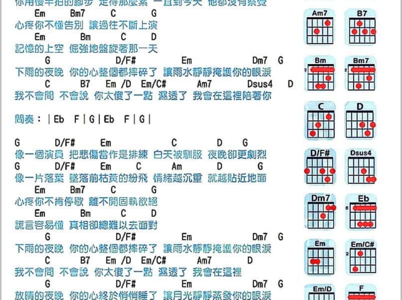 《不如爱的刚刚好》吉他谱_郭晓艳