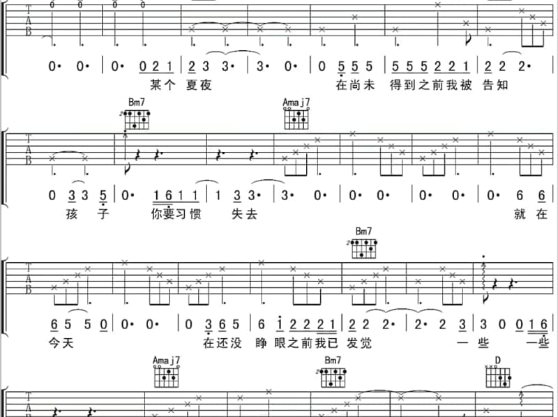 《冬天来了》吉他谱_郭宴