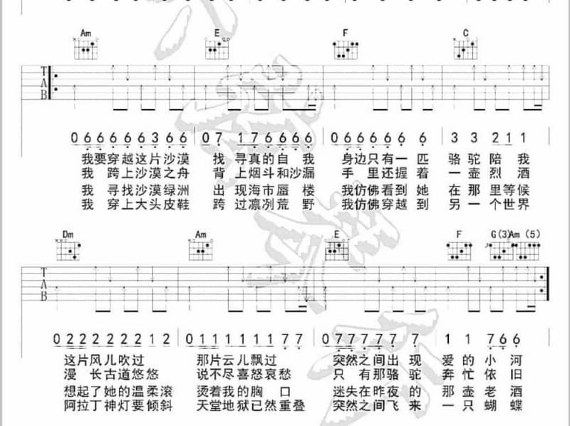 《定义》吉他谱_小星星Aurora