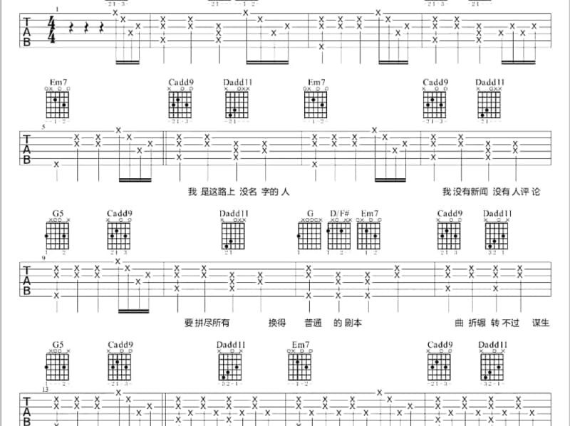 《吉祥如意》吉他谱_小月