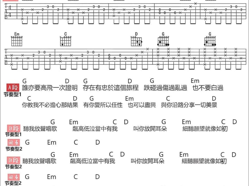 《 嘘》吉他谱_刘思鉴