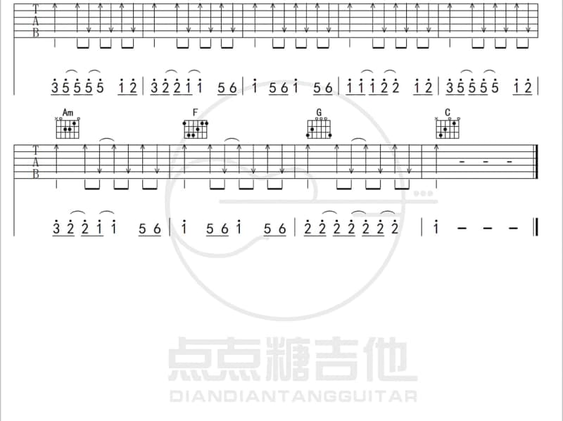 《采姑娘的小蘑菇》吉他谱_谢娜