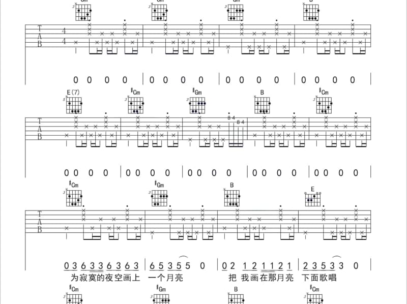 《大男孩》吉他谱_果子