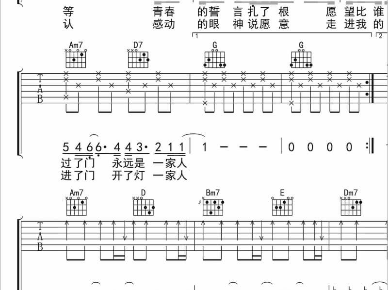 《欢乐颂歌》吉他谱_徐宁