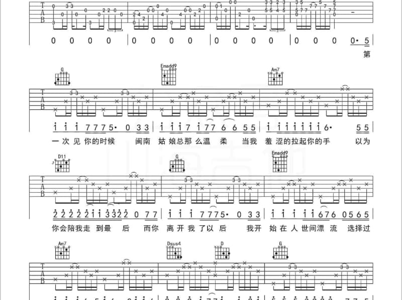 《NeverMind》吉他谱_哈利Halleeee