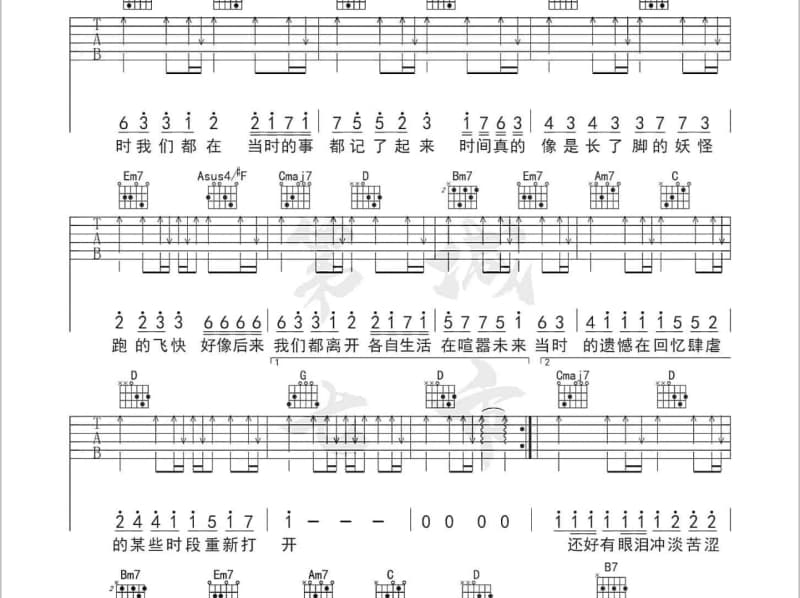 《保佑》吉他谱_哈琳