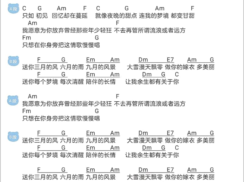 《情深谊长》吉他谱_央吉玛