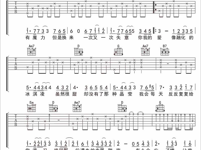 《忆焦陂》吉他谱_杨曙光