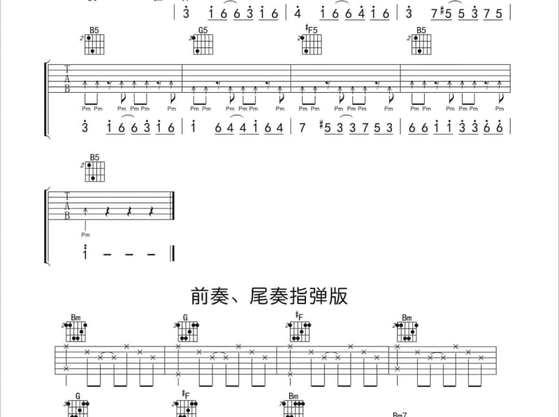 《萱草花》吉他谱_杨烁