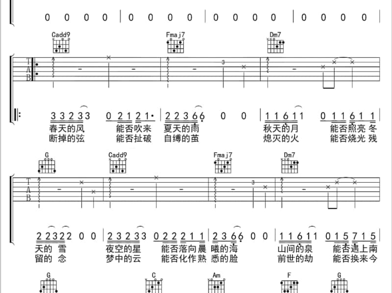 《回家》吉他谱_刘洋