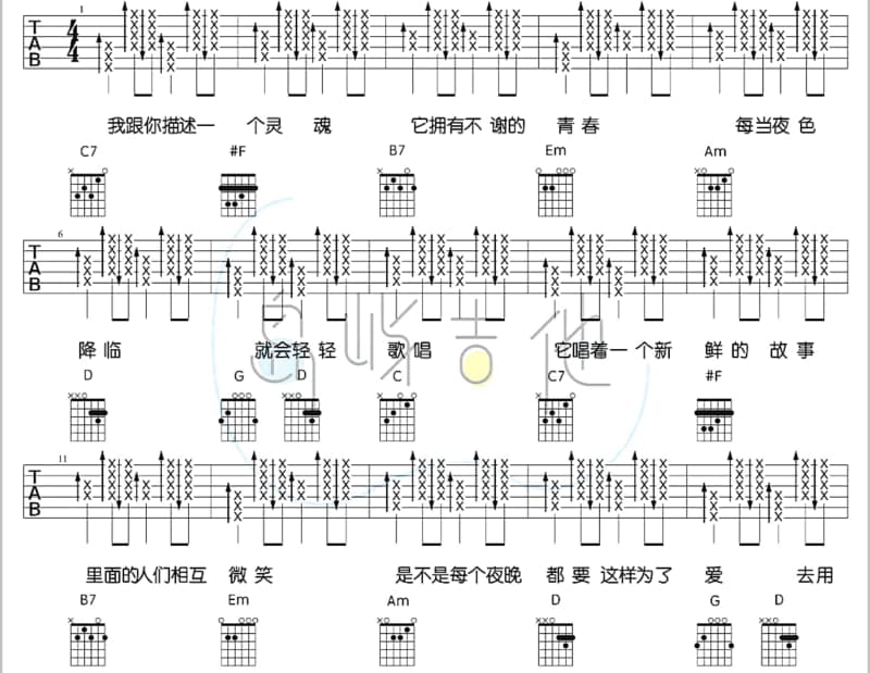 《采茶舞曲》吉他谱_吕薇