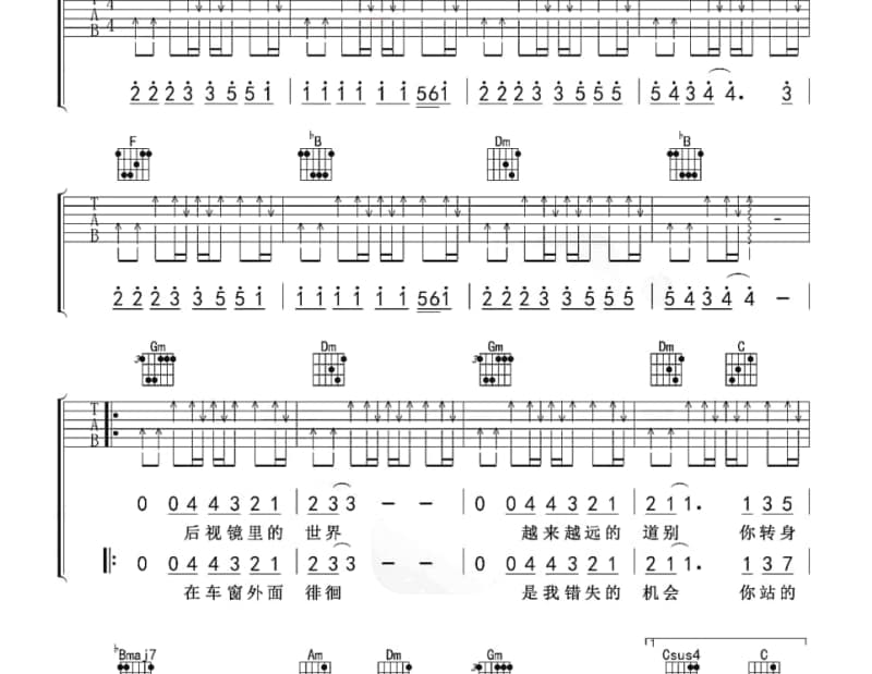 《心有千千结》吉他谱_怡莉
