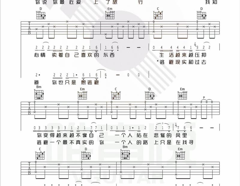 《有你相伴》吉他谱_游美灵