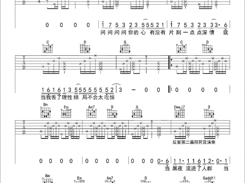 《宠溺》吉他谱_刘雨Key