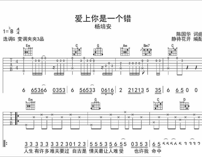 《只想和你走向那永远》吉他谱_雨柔