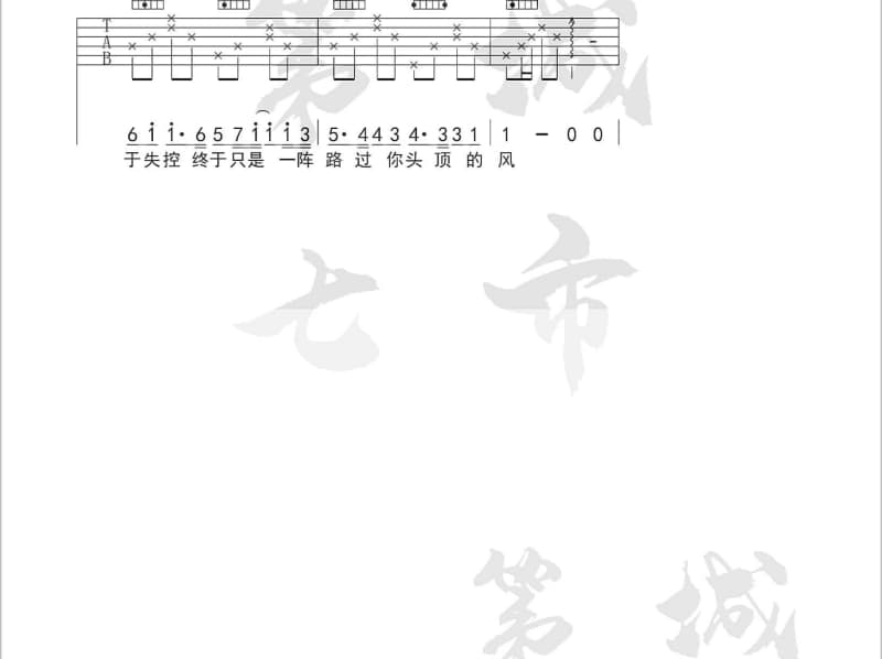 《你应该大声说拜拜》吉他谱_刘雨Key