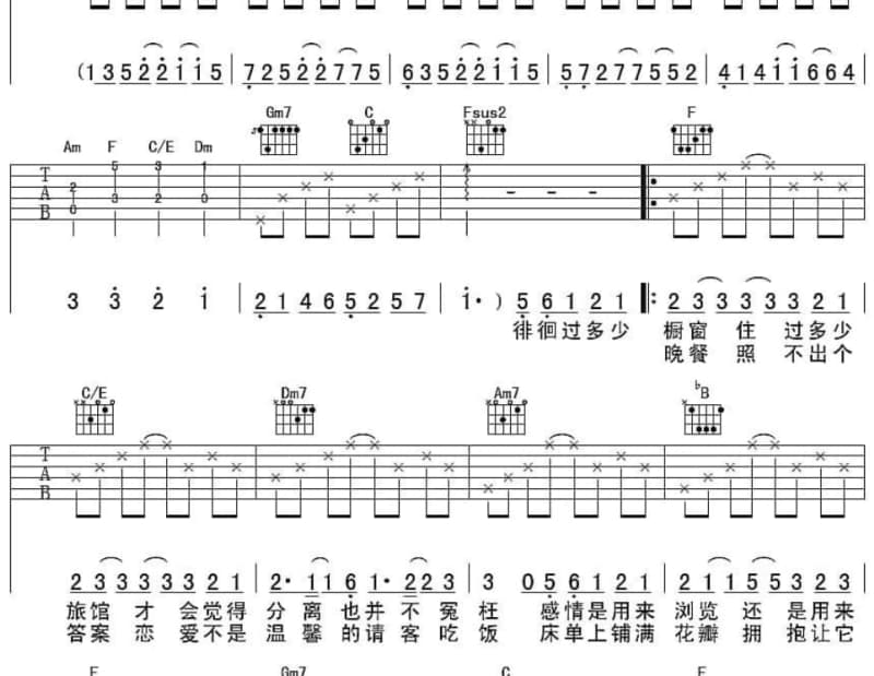 《唯》吉他谱_郁可唯