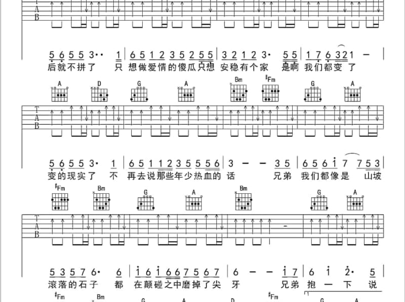 《天空是蔚蓝色窗外有千纸鹤》吉他谱_刘雨Key