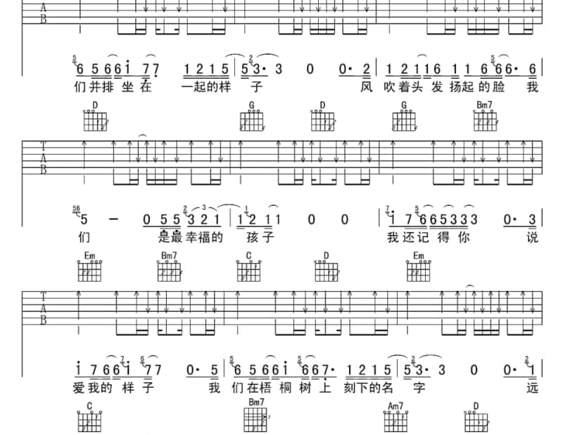 《人间惊鸿客》吉他谱_詹雯婷