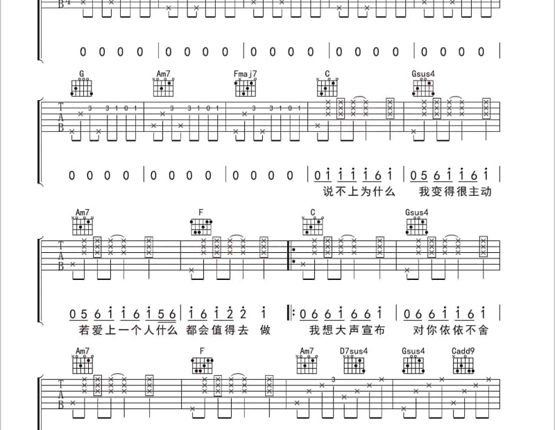《伤春》吉他谱_张翠萍