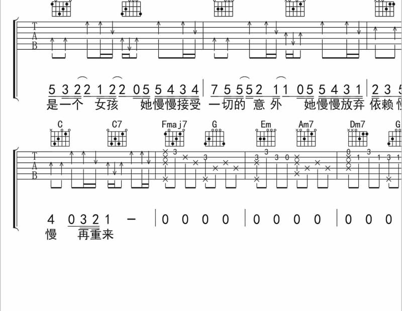 《新沂蒙小调》吉他谱_张凤英