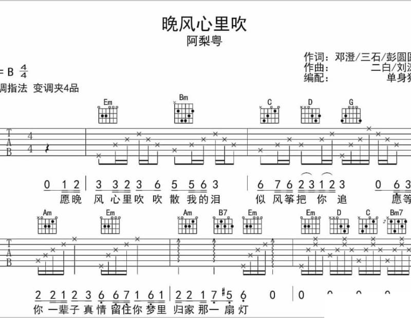 《杜丘之歌》吉他谱_张涵予
