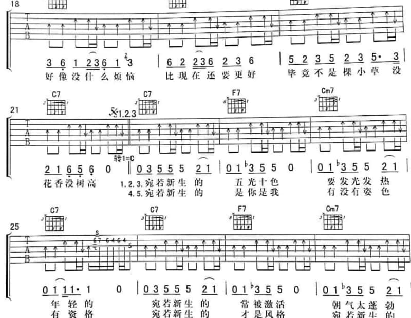 《用心去爱》吉他谱_韩雪