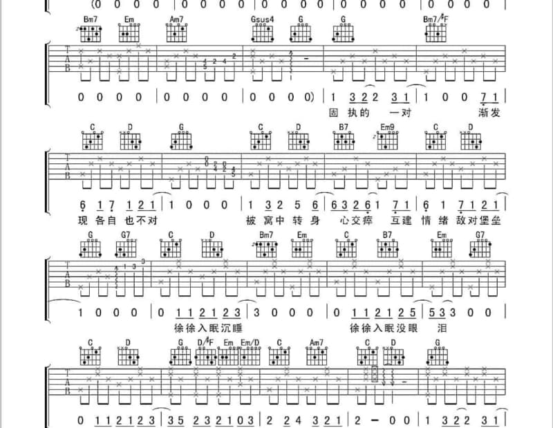 《刚好遇见你》吉他谱_韩懿莹