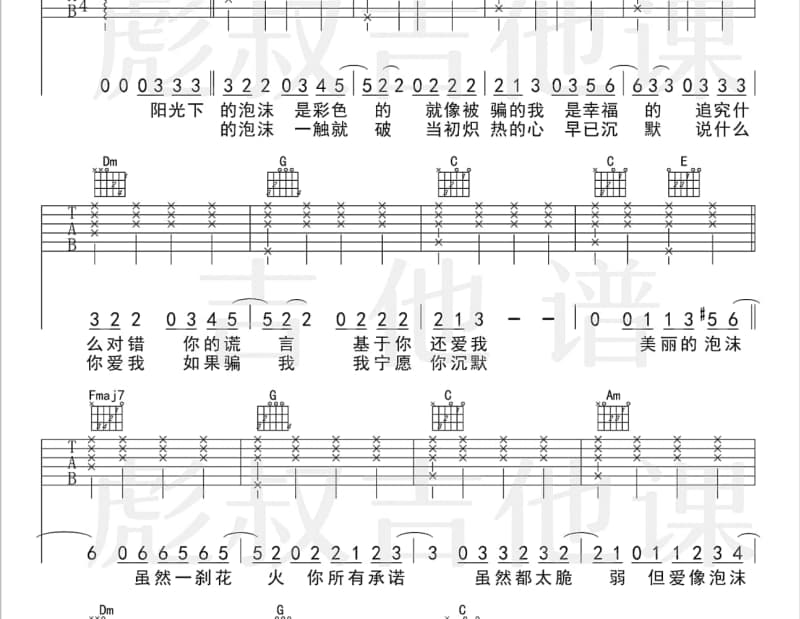 《Dream it possible》吉他谱_张靓颖